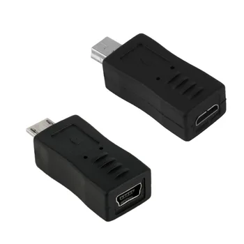Mikro USB Erkek Mini USB Dişi Mini mikro USB Adaptör Konnektörü Dönüştürücü Adaptör Cep Telefonları Android için