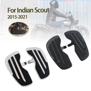 Motosiklet Ön Binici Döşeme Tahtaları Ayak Pegs Footrest Ayak Siyah Krom Scout 2015-2023 İçin Scout Altmış İzci Bobber