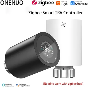 ONENUO Tuya Zigbee Akıllı Radyatör Aktüatör App Kontrolü Termostatik radyatör vanası sıcaklık kontrol cihazı Desteği Alexa