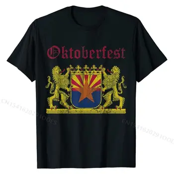 Oktoberfest Arizona Bavyera Alman T-Shirt Pamuk Öğrenci T Shirt Baskı Üstleri Gömlek Büyük Boy Rahat