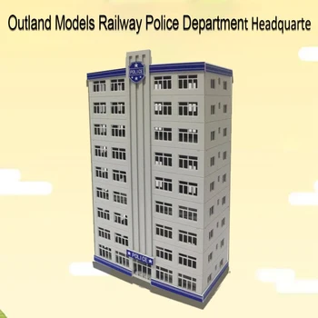 Outland Modelleri Demiryolu Polis Departmanı Merkezi / İstasyon Binası N Ölçekli çocuklar için Yılbaşı hediyeleri erkek oyuncak