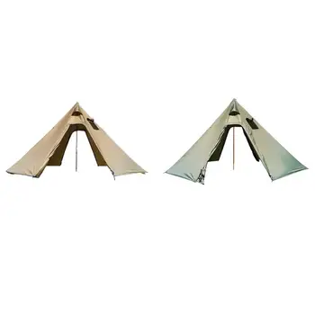 Oyuncak çadır Açık Piramit Kamp ev Çadırı 2-3 Kişi İçin Hava Koşullarına Dayanıklı Ön Ve Arka Kapı Tasarımı Yürüyüş Gezisi İçin