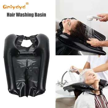 PVC şişme şampuan haznesi Güzellik Salonu Taşınabilir şampuan Pedi saç yıkama lavabosu Yastık Boyun Yastık