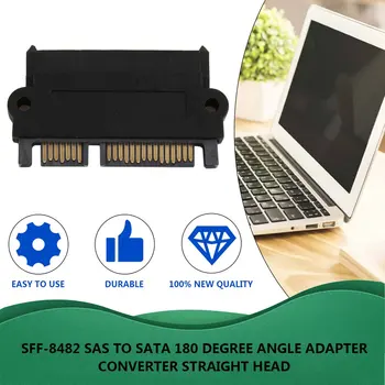 Profesyonel SFF-8482 SAS SATA 180 Derece Açı Adaptörü Dönüştürücü Düz Kafa Cihazınıza Mükemmel Uyum Sağlar