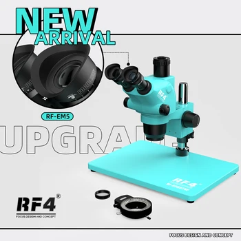 RF4 6.5 X-65X Yüksek Kaliteli Araştırma elektronik bileşenler B1 Büyük Taban PCB SMD Onarım Stereo yakınlaştırmalı mikroskop RF6565TVP
