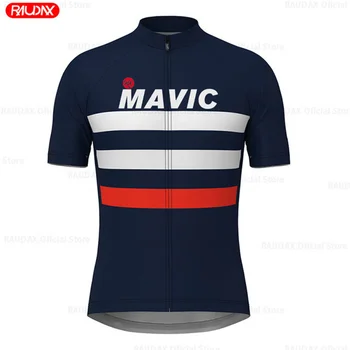 RX MAVIC Yaz erkek bisiklet tişörtü Yeni Yol Bisiklet Nefes Bisiklet Kısa Kollu Takım Bisiklet UV Dayanıklı Bisiklet Forması