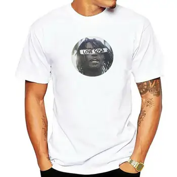 Rahat Baş Keef Aşk Sosa T-Shirt Erkekler için O Boyun Saf Pamuk T Gömlek Yeraltı Rap Kısa Kollu Tees Baskılı Giysiler