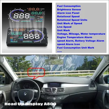 Renault Megane İçin araç Head Up Display HUD 1 2 3 4 /Laguna 2 3 Oto Aksesuarları Evrensel Güvenli Sürüş Ekranı Tak ve Çalıştır Filmi
