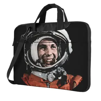 SSCB Astronot Yuri Gagarin laptop çantası Kol Ilk Adam Uzaya 13 14 15 Evrak Çantası Koruyucu Şık Bilgisayar Çantası