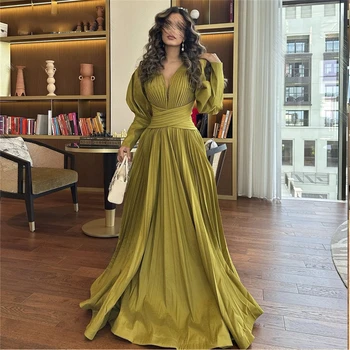 Sabah İşığı Suudi Kadınlar Akşam Elbise Lüks 2023 İndirim Çapraz Yeşil İnce Tam Resmi Elbiseler Anne Gelin Elbise