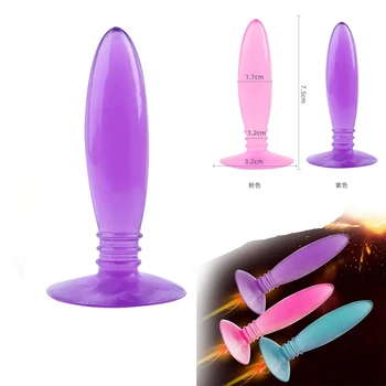 Silikon Anal Plug Seks çiftler için oyuncaklar Mermi Şekli Butt Plug Seks Stimülasyon Oyuncaklar Yetişkin Erkek Kadın için Samimi Ürünler
