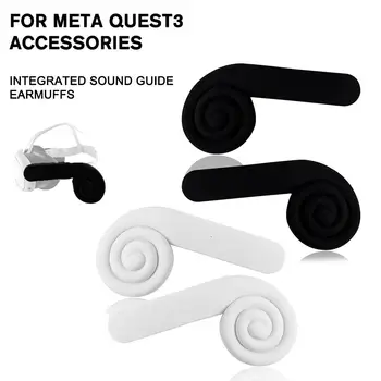 Silikon Yumuşak Tutkal Kulak Muffs İçin Metal Ques 3 VR Gözlük All-in-one Gürültü Azaltmak için Ses Konsantrasyonu Earmuffs A6V7