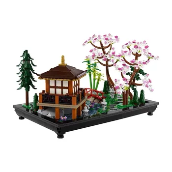 Simgeler Sakin Bahçe 10315 Yaratıcı Yapı Seti Hediye Fikri Yetişkin Hayranları için Japon Zen Bahçeleri Meditasyon Ev Dekor Seti
