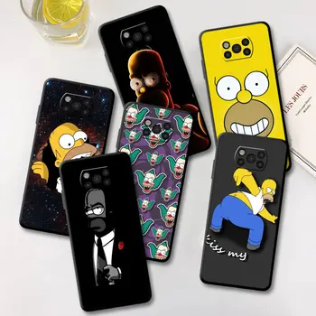 Simpsons Homer Kılıf Xiaomi Mi Poco X3 NFC X4 Pro F3 F4 GT M3 M4 C40 F1 11T 11 Lite 5G 12 10T 9T Yumuşak Funda Telefon Kapak
