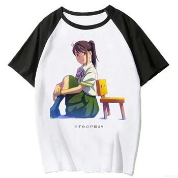Suzume Hiçbir Tojimari Tee kadın yaz t gömlek kız anime giyim