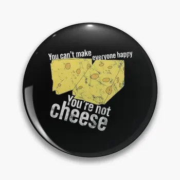 Sıkıntılı Peynir Kama Değil Peynir C Yumuşak Düğme Pin Sevimli Giysiler Metal Takı Broş Yaratıcı Dekor Yaka Pin Karikatür Yaka