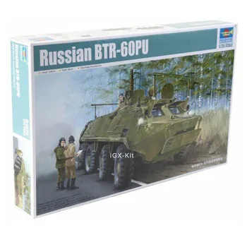 Trompetçi 01576 1/35 Rus BTR60 BTR-60PU Zırhlı Komuta aracı Askeri Koleksiyon Plastik Montaj Modeli Oyuncak Yapı Kiti