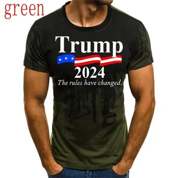 Trump 2024 Seçim T Shirt Kısa Kollu Trump Destekçisi Tee Üstleri Erkekler Kadınlar İçin Rahat İnce T Shirt Streetwear erkek Giyim