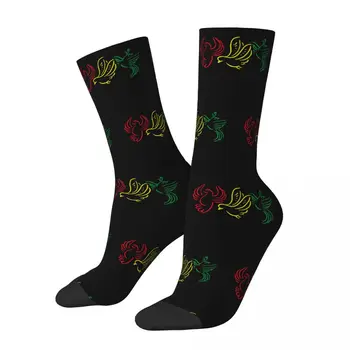 Tüm Mevsim Ekip Çorap Ajax Bob Marley 3 Küçük Kuşlar Çorap Harajuku Moda Hip Hop Uzun Çorap Aksesuarları Erkekler Kadınlar için