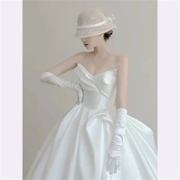 Tüp Üst Özel düğün elbisesi Kadınlar için 2023 Gelin Lüks gelin elbiseleri Ismarlama düğün elbisesi Artı Boyutu Kadın Amanda Novias