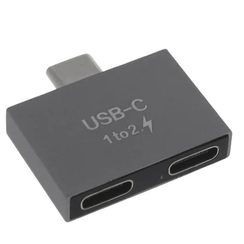 USB C Erkek Çift USB C Dişi Splitter Dönüştürücü Adaptör Uzatma Konektörü USB C PD Şarj Cihazı PC Dizüstü Bilgisayar