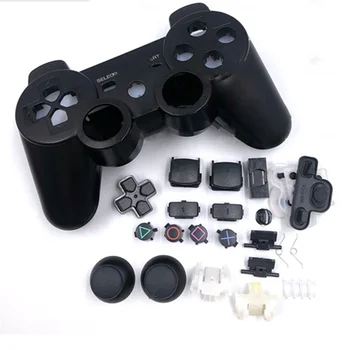 Yedek Oyun Denetleyicisi Konut Case Kabuk Düğmesi İletken Tutkal Rocker Kapağı Kiti PS3 Kablosuz Oyun Kolu Aksesuarları