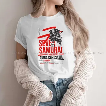 Yedi Samurai Grafik Polyester TShirt Samurai Tarzı Streetwear Eğlence T Shirt Kadın