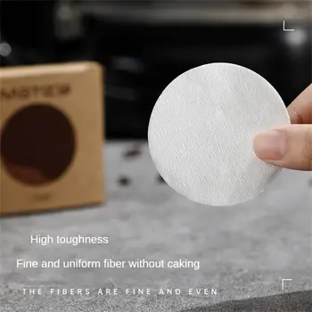 Yuvarlak Kahve Filtre Kağıdı Odun Hamuru Filtresi Temiz Bir Kağıt Çok kullanımlı Üniforma Kekleşmeden Çevre Sağlığı Beyaz