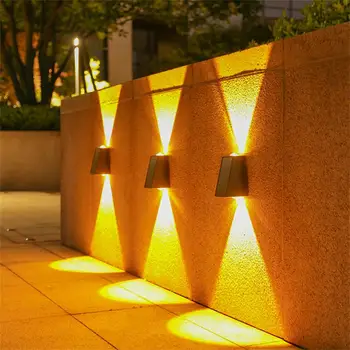 Yükseltilmiş LED sundurma ışık güneş lambası açık LED ışık IP65 su geçirmez Bahçe dekorasyon balkon Yard sokak duvar Dekor lambaları