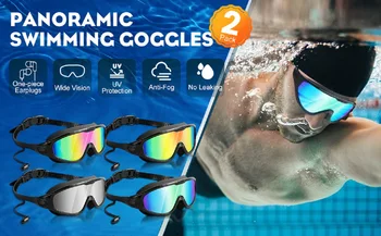 Yüzme Gözlükleri Geniş Görüş Anti Sis Sızıntı Yok Yüzme Gözlükleri