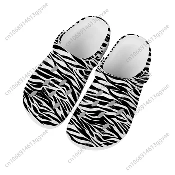 Zebra Baskı 3D Moda Pop Ev Takunya Özel su ayakkabısı Mens Womens Genç Gelgit Baskılı Ayakkabı Nefes Plaj Delik Terlik