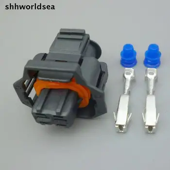 shhworldsea 5/30/100 takım su geçirmez 2 pin 3.5 MM dizel sabit basınçlı püskürtme enjektörü pinli konnektör terminali ile