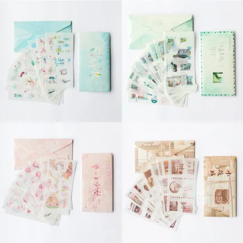 Çocuk Çıkartmalar Oyuncaklar Fotoğraf Albümü Dekorasyon Günlüğü Scrapbooking Aksesuarları 10 Adet 8 Tarzı Kağıt Kırtasiye Sticker