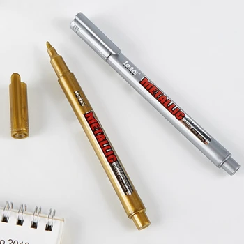 İnce Nokta Metalik Akrilik Boya Kalemleri, Resminize Parıldayan Detaylar Katar