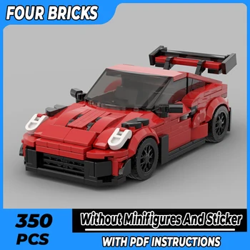 Şehir Supercar Modeli Moc yapı tuğlaları Hız Şampiyonu GT3 RS Teknolojisi Modüler Blokları Hediyeler Noel Oyuncaklar DIY Setleri Montaj